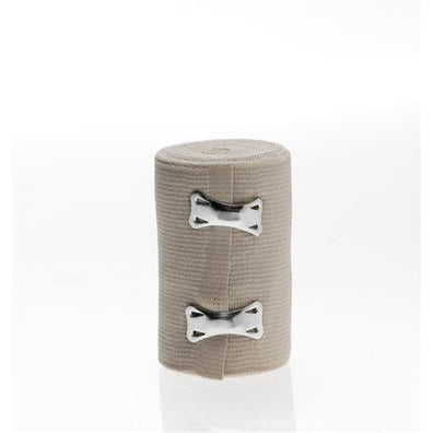 Bandage Sure-Wrap 3"x5yd Compression Elastic Clip Closure Beige LF NS 50/Ca - Surgical Supplies NY